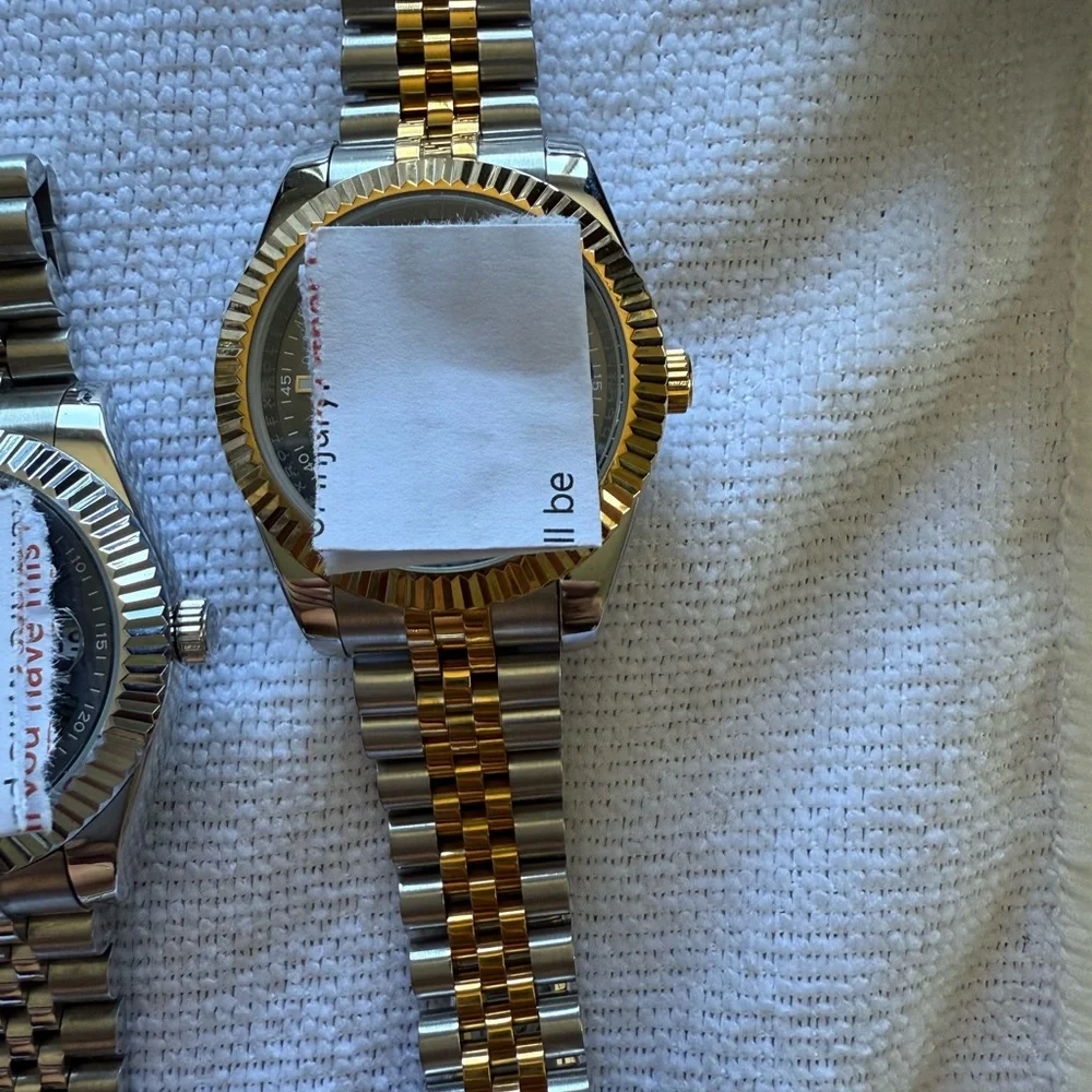 Gold and Silver Two-Tone Watch